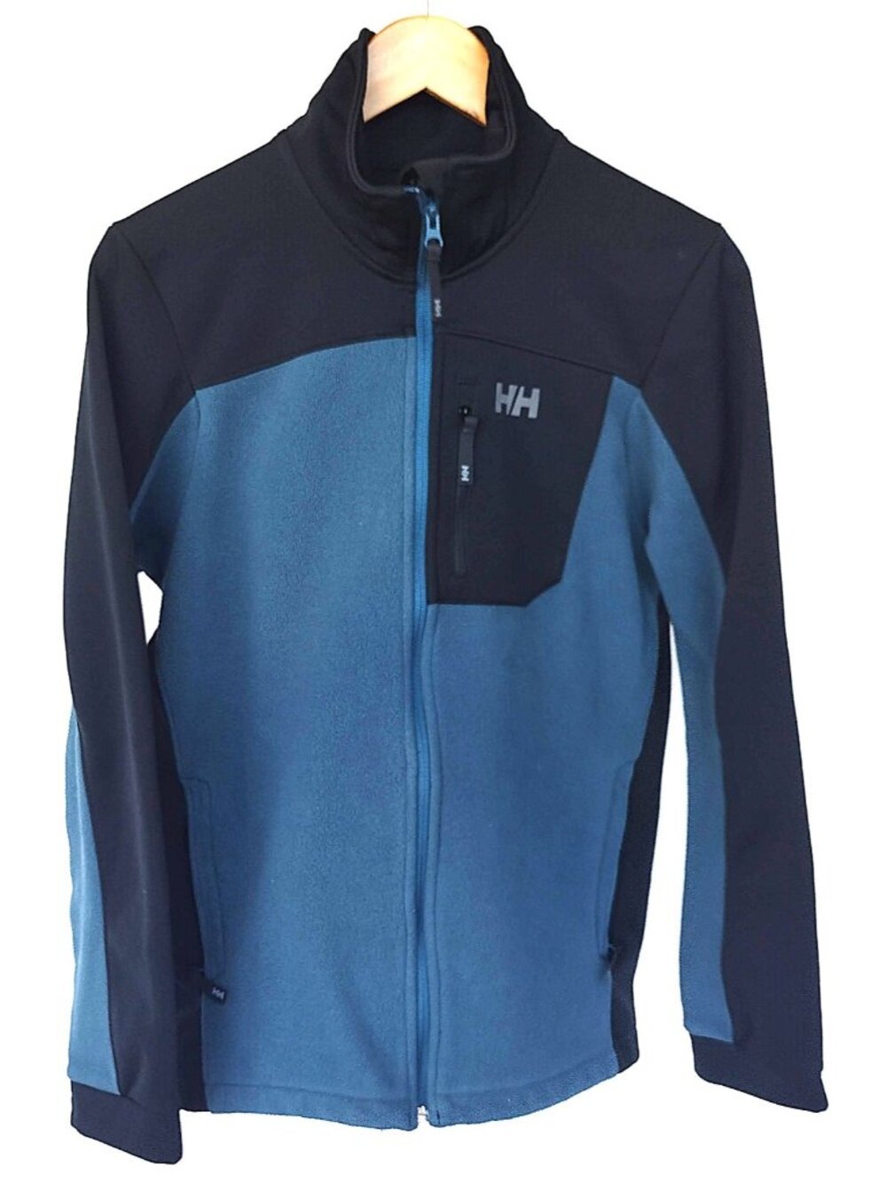 Helly Hanson Fleece Block Jacket Teal Size Small